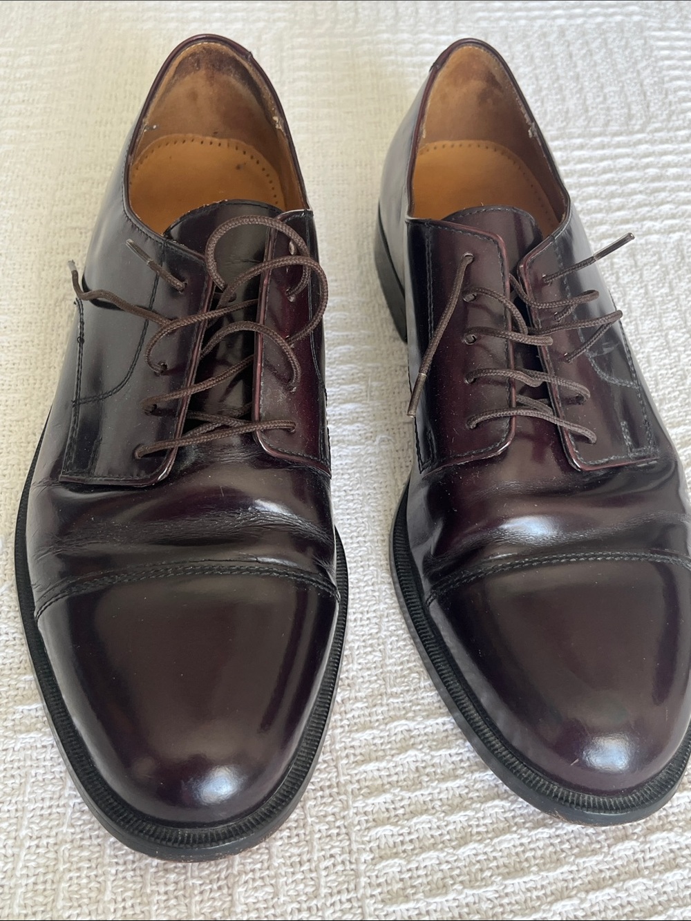 Cole Haan Men's Cap-Toe Oxfords in Deep Burgundy